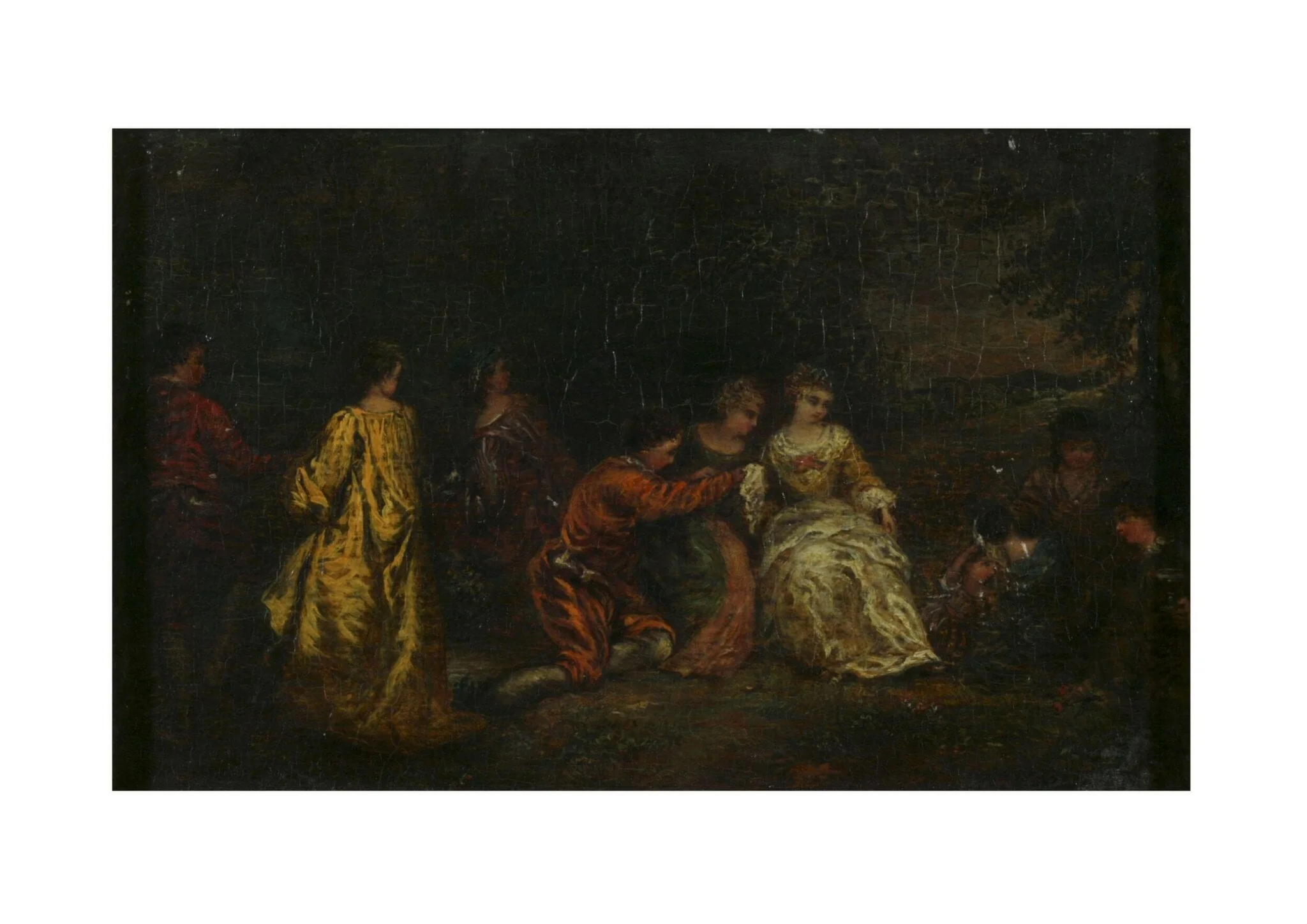 Fête Champêtre, by Jean-Antoine Watteau, oil, 1850