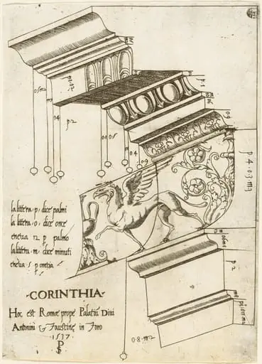Entablature from the Temple of Antoninus and Faustina, Rome