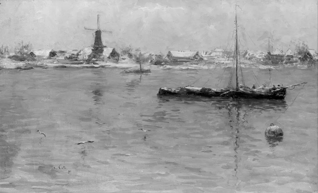 A View of Dordrecht in Winter