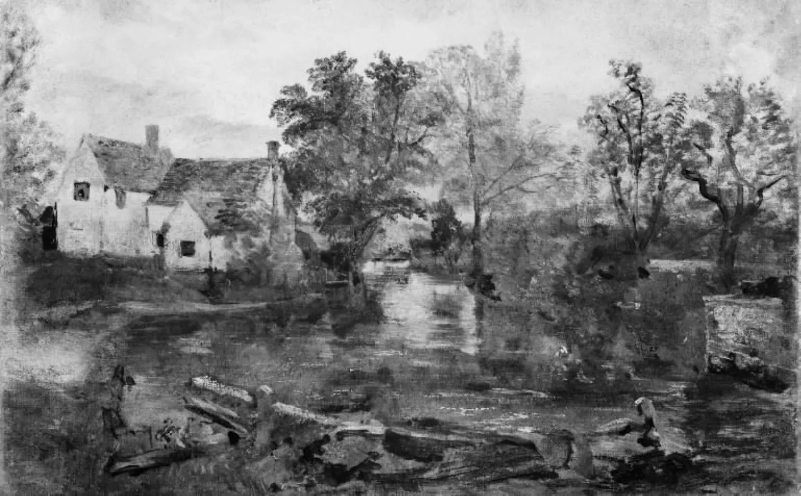 The Mill Stream, by Unknown, 1750