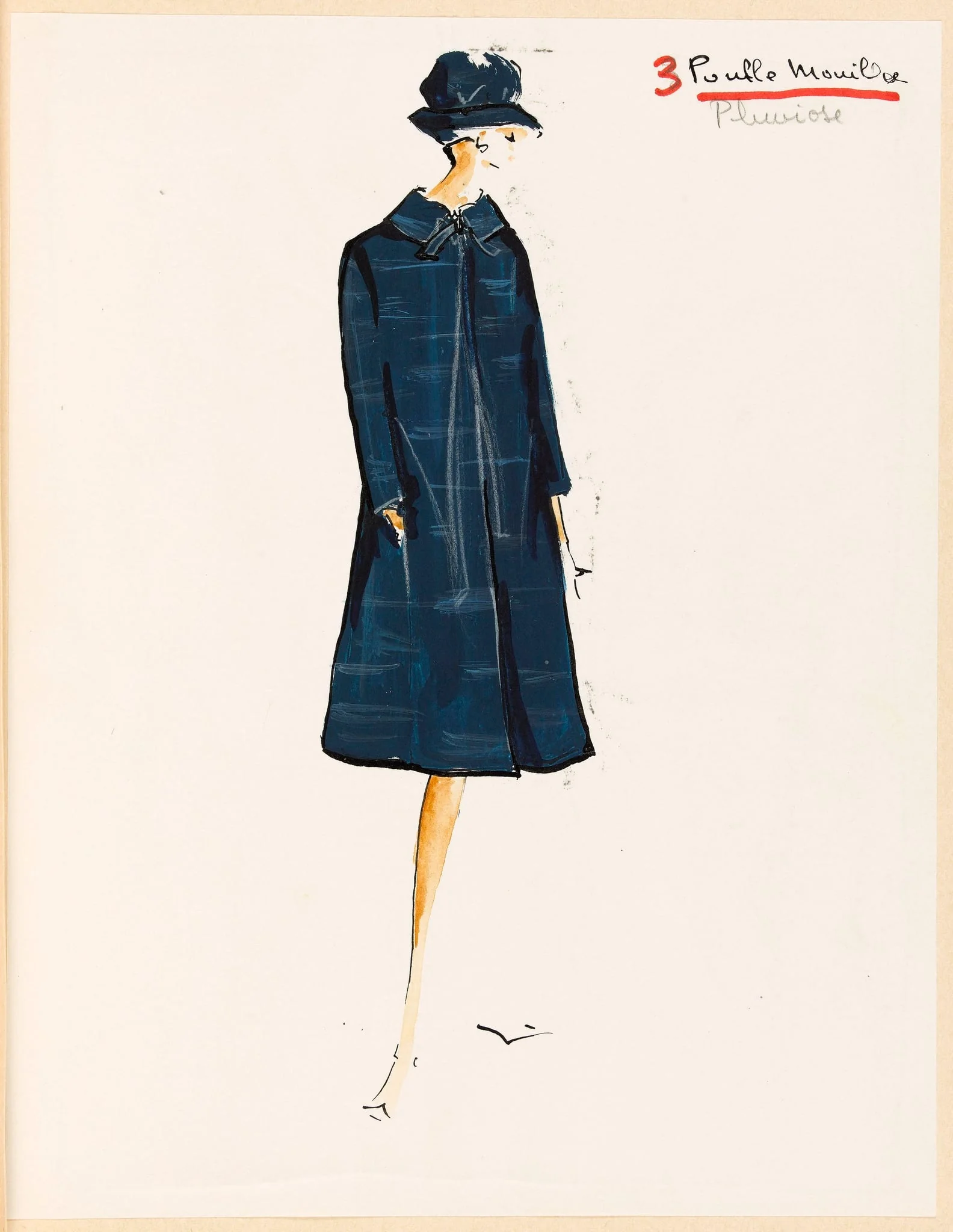 Poule mouillée - Pluviose, by Marie-Louise Carven, 1967