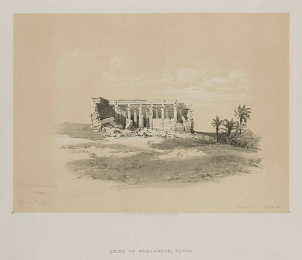 Egypt and Nubia, Volume I: Wady Maharraka, Nubia, by Louis Haghe, 1846