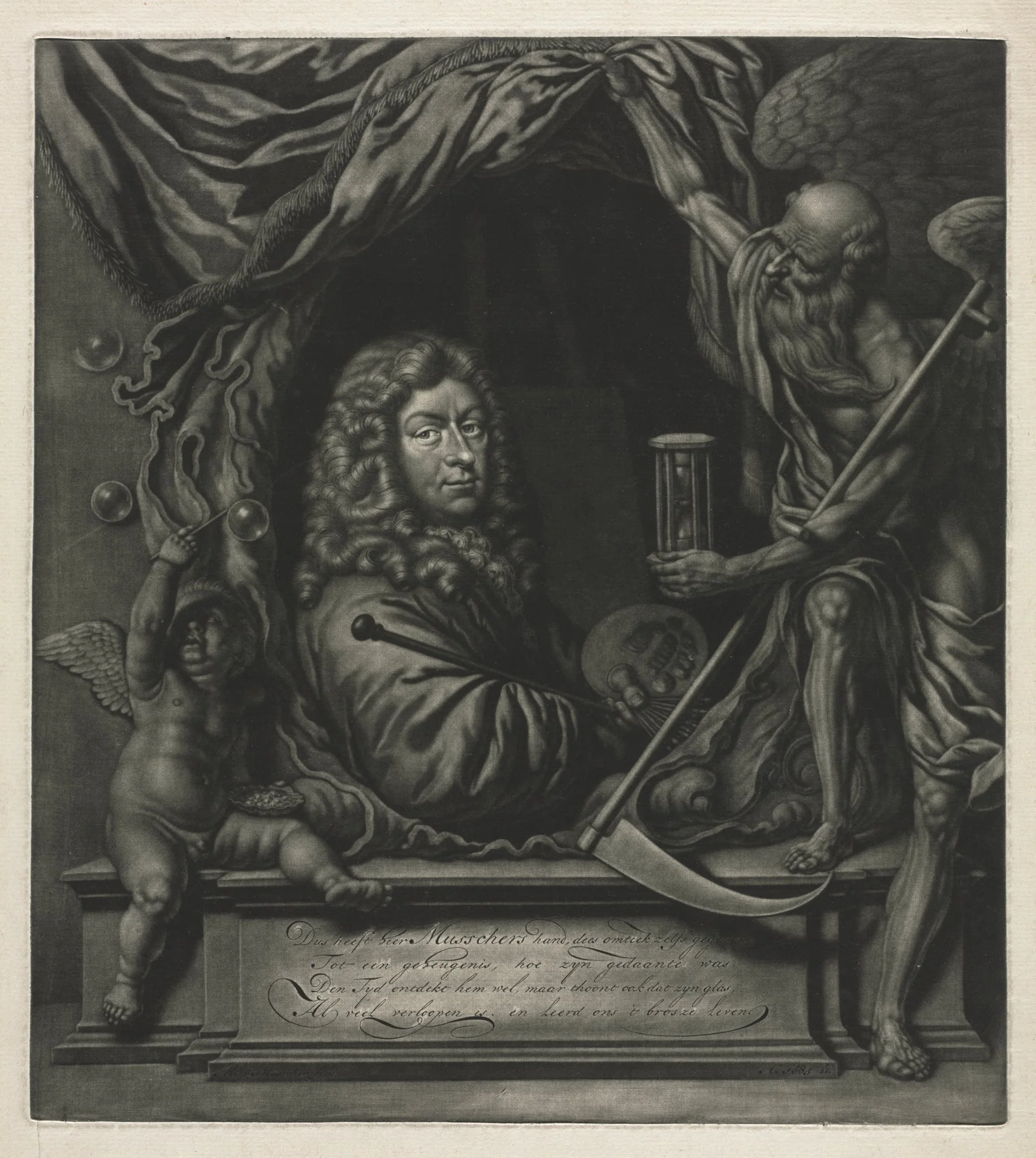 Self-Portrait, by Michiel van Musscher, 1685