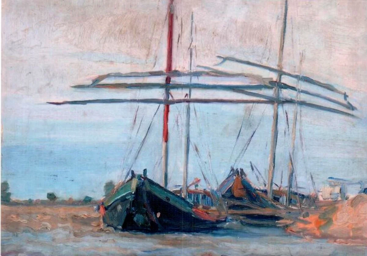 Bărci, by Jean Alexandru Steriadi, 1913