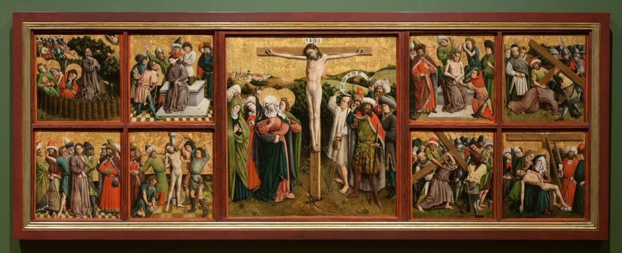 Altarpiece with The Passion of Christ, by Master of the Tucher Altarpiece, unspecified, 1444
