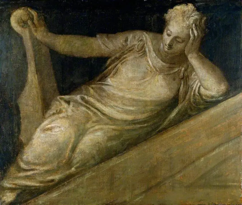 An Allegorical Female Figure: Music (?)
