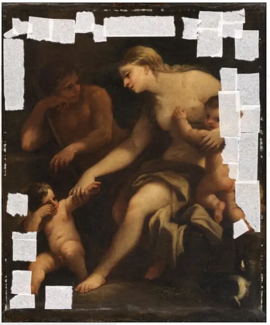 Adam and Eve, with Cain and Abel