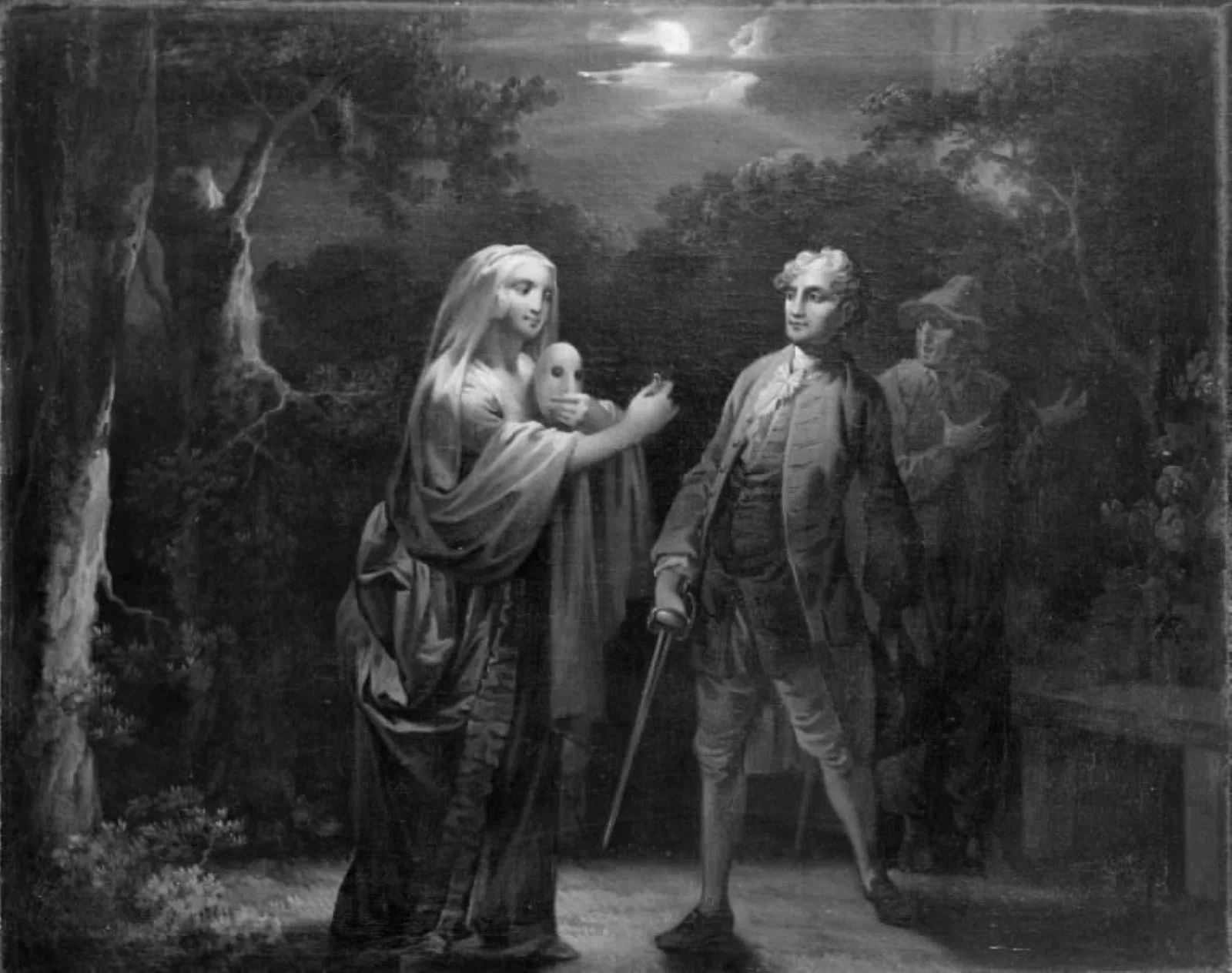 De Usynlige, III akt, 3. scene, by Unknown, 1750