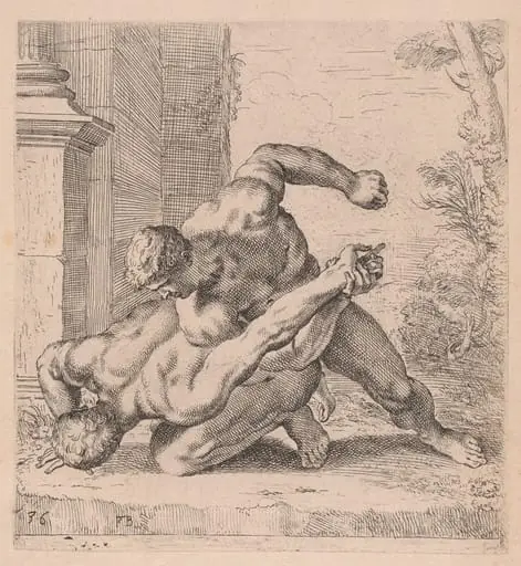 The Medici Wrestlers, side view, turned to left [plate 36]