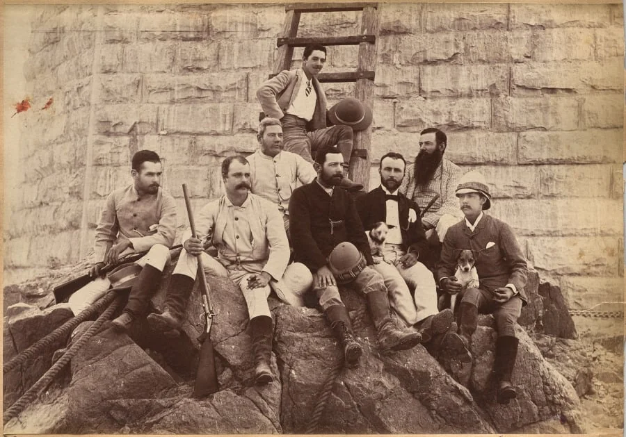 Staff of Messrs. Glover & Co., Sindh Bridge (verso)