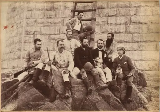 Staff of Messrs. Glover & Co., Sindh Bridge (verso)