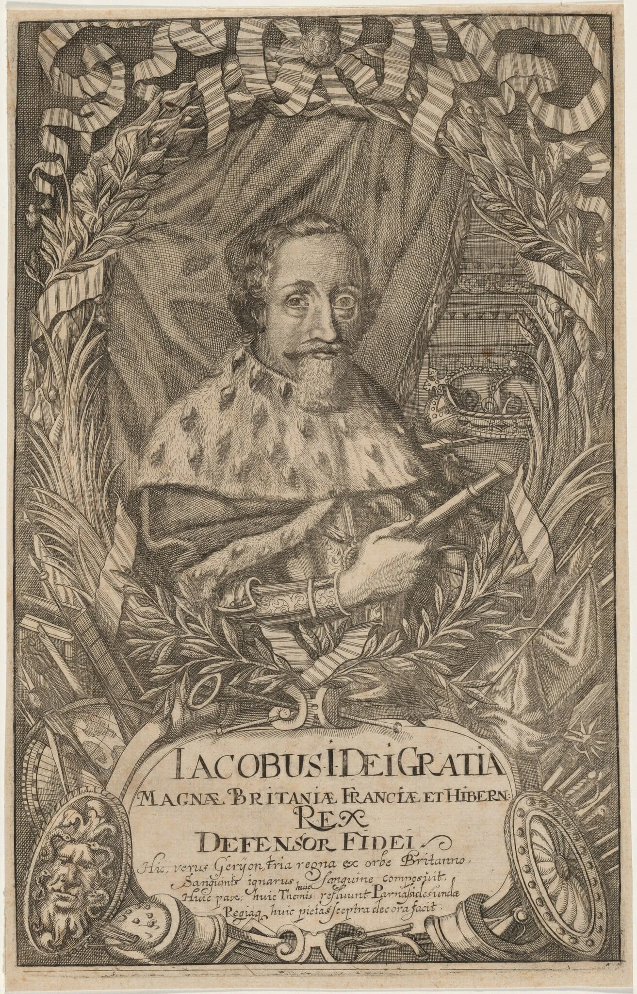 James I, by Unknown 19th Century, ink, 1850