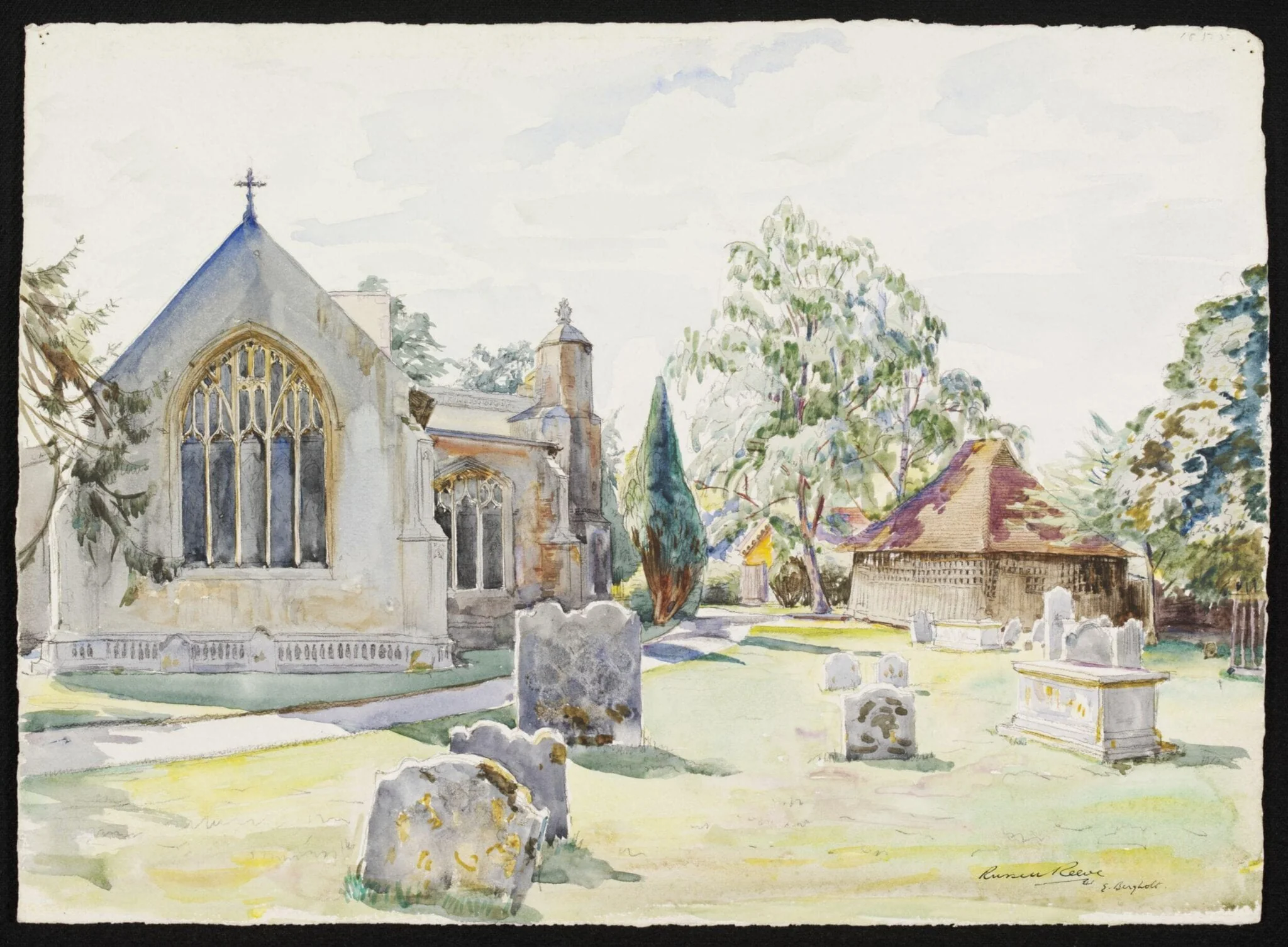East Bergholt Church and Bell Cage