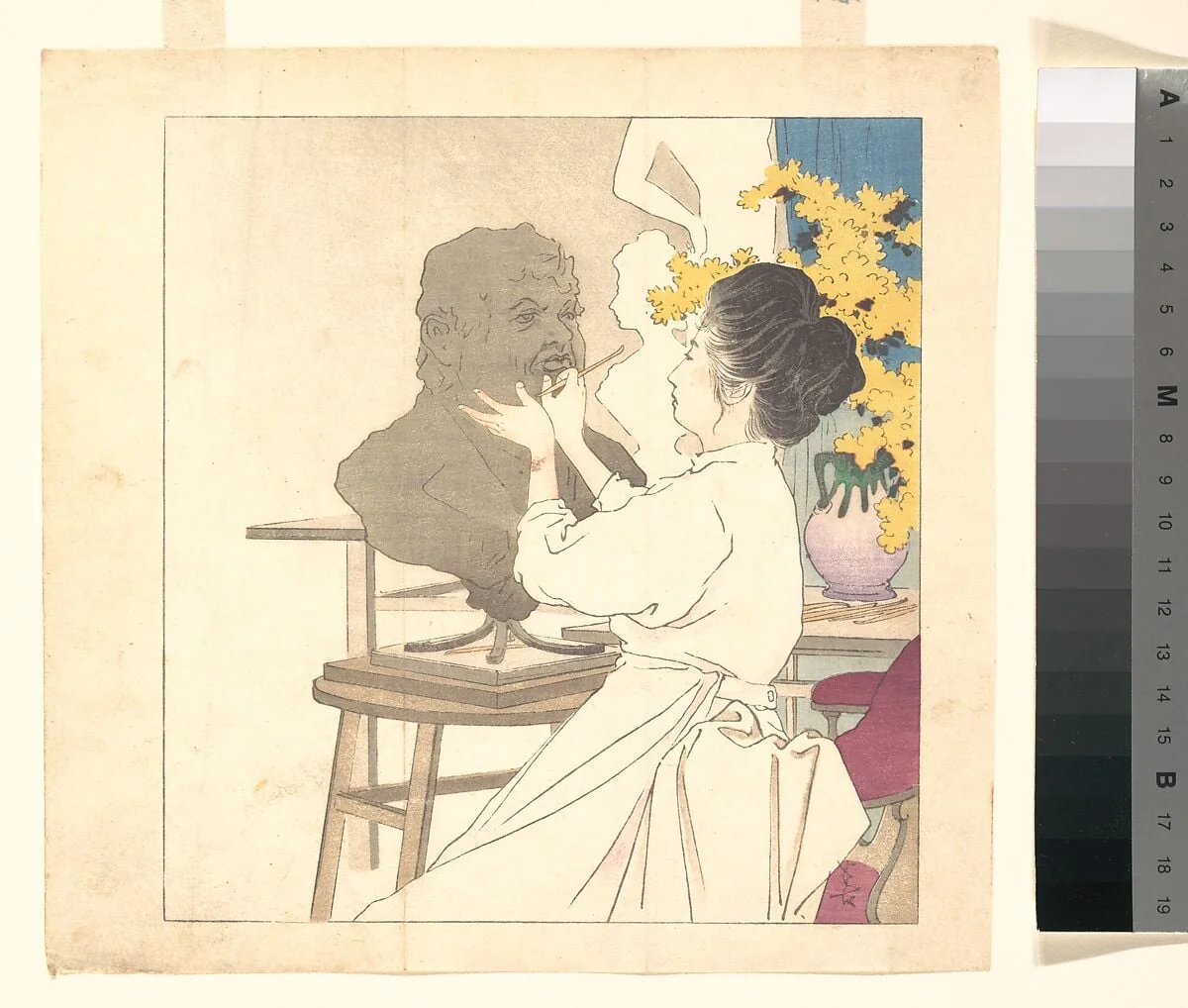 Untitled, by Kajita Hanko, ink, 1906
