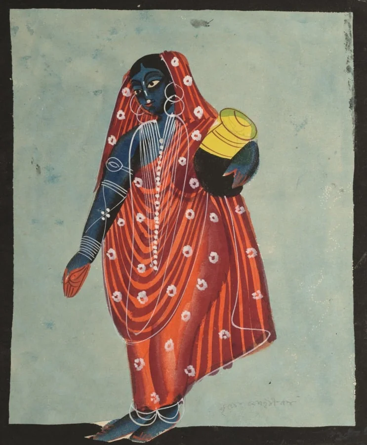 Vishnu in Female Form of Mohini Carrying Amrita for the Gods, by Unknown, unspecified, 1890