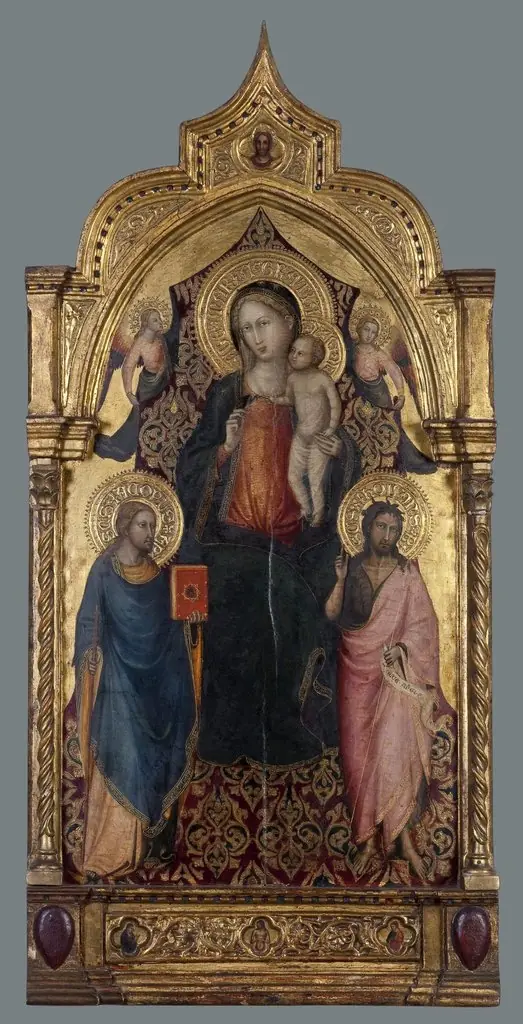Madonna and Child, with St Jacob the Younger, St John The Baptist and Angels
