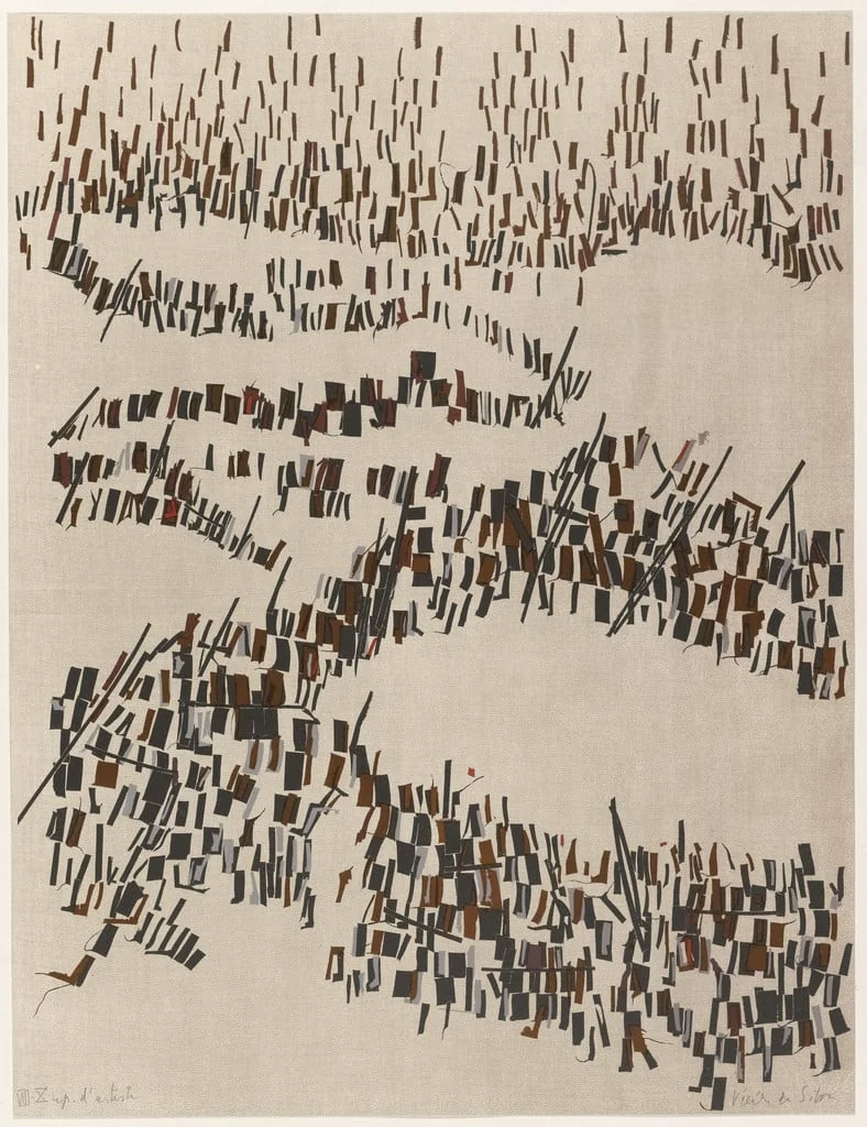 Untitled, by Maria Helena Vieira da Silva, ink, 1968