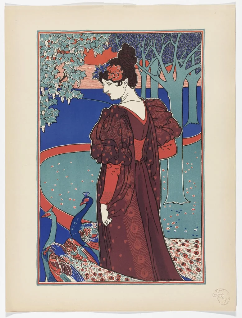 Untitled, by Louis Rhead, ink, 1897