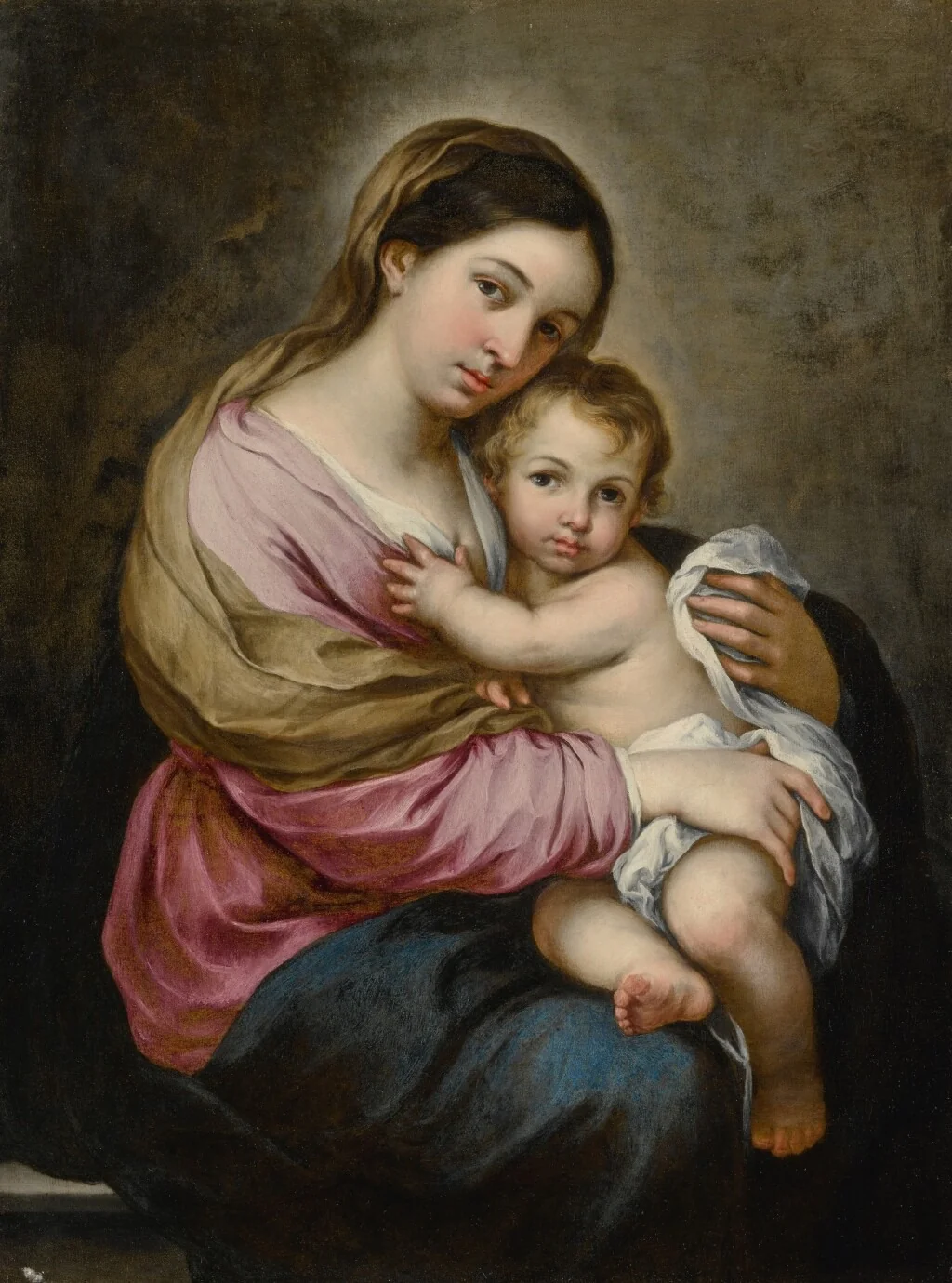The Virgin and Child, by Bartolomé Esteban Murillo, oil, 1690
