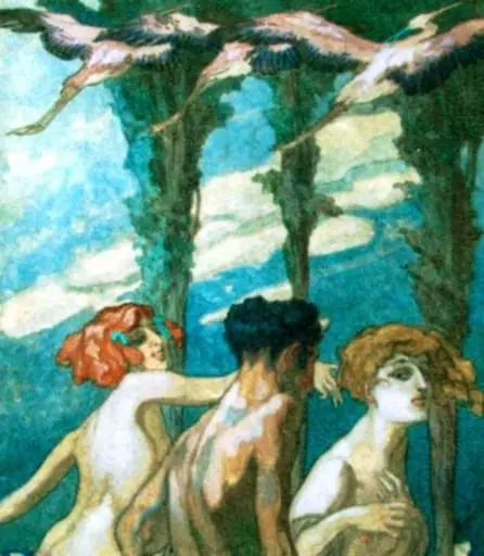 Satyr cu nimfe