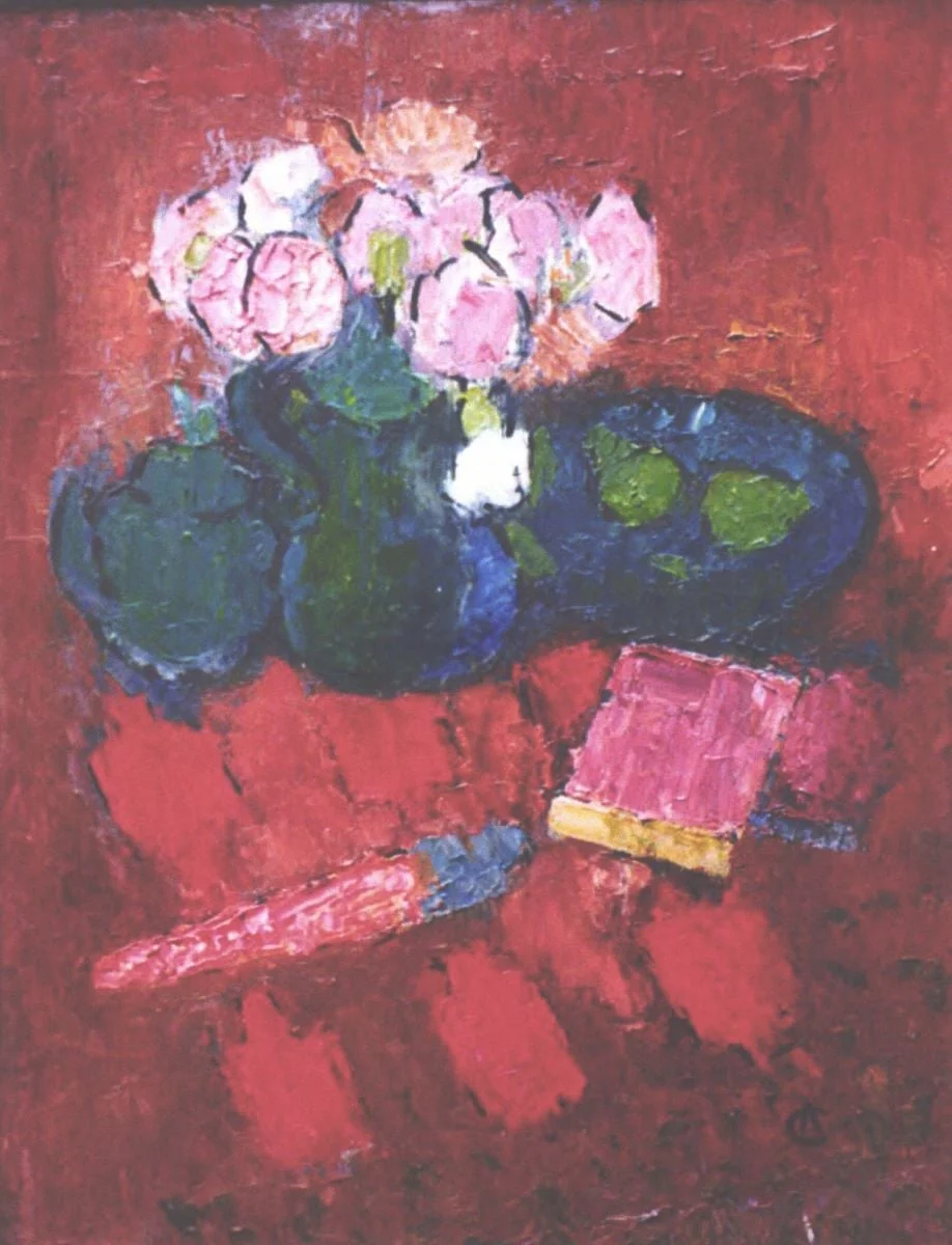 Natură statică cu flori, by Alexandru Ciucurencu, 1943