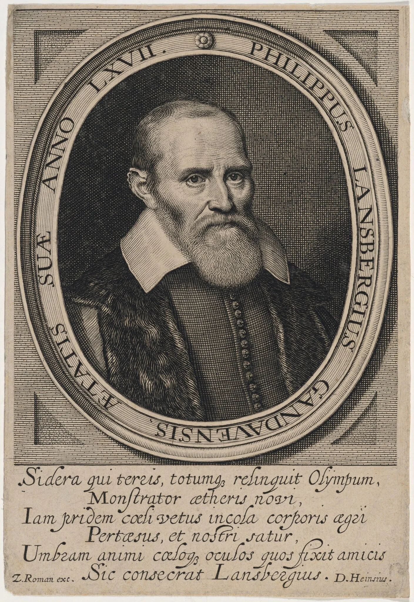 Philip Lansberg, by Heinsius, D., ink, 1632