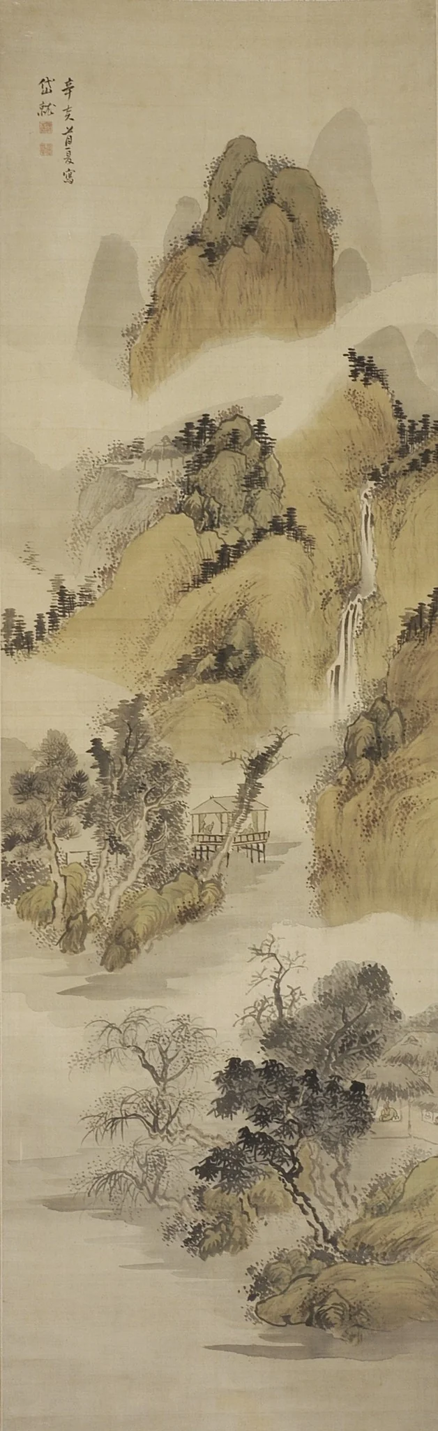 Mountain Hermitage, by Kushiro Unzen, unspecified, 1796