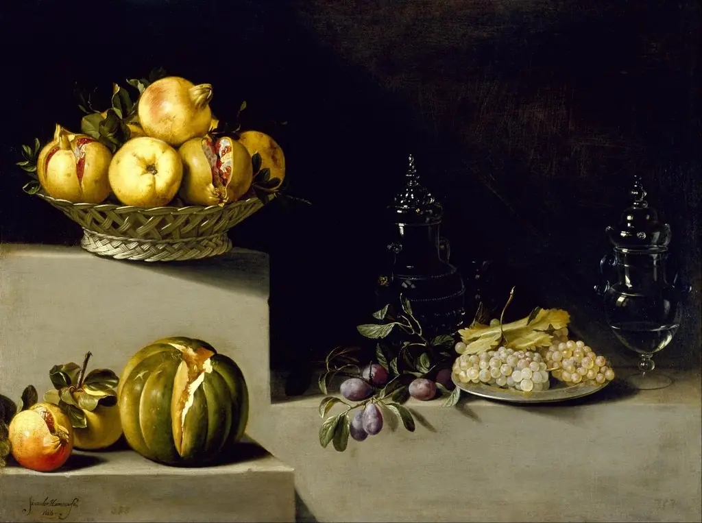 Still Life with Fruit and Glassware