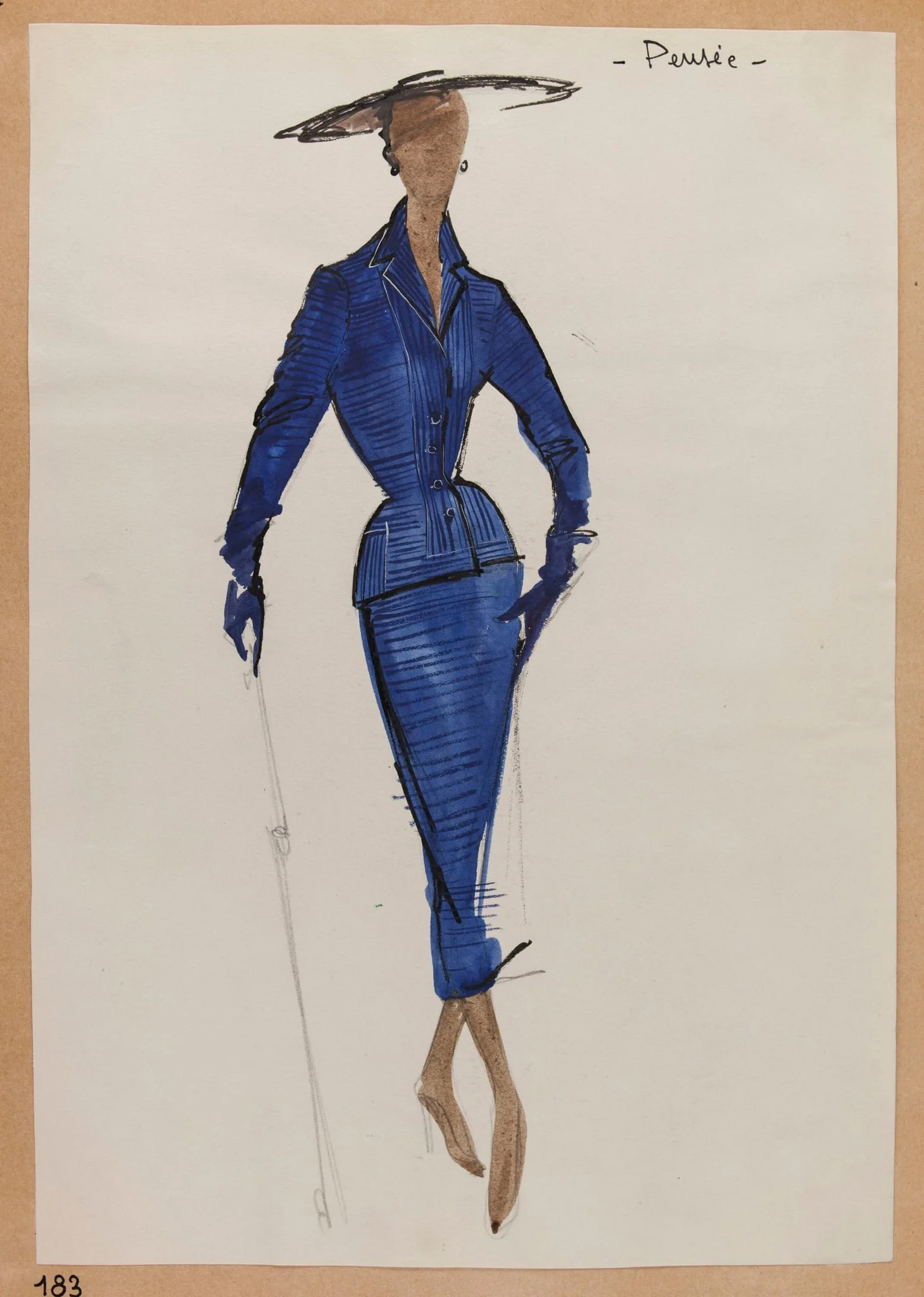 Pensée, by Marie-Louise Carven, 1951