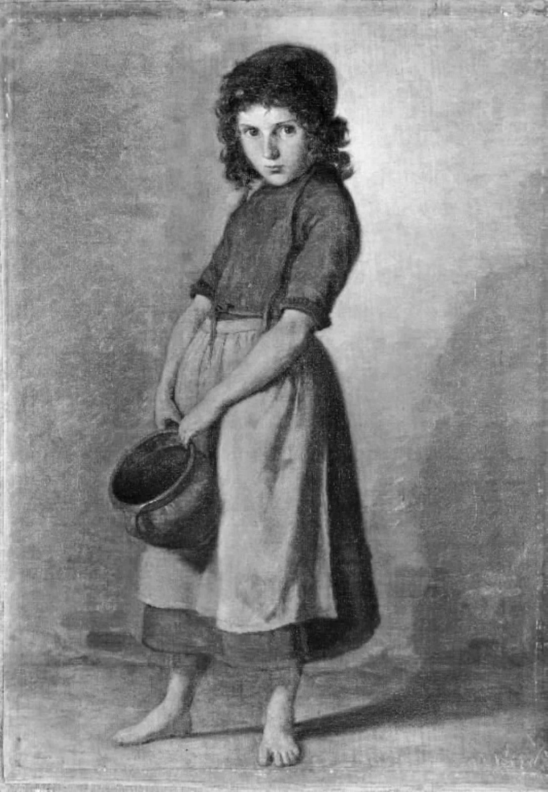 En lille pige med en krukke, by Unknown, 1861