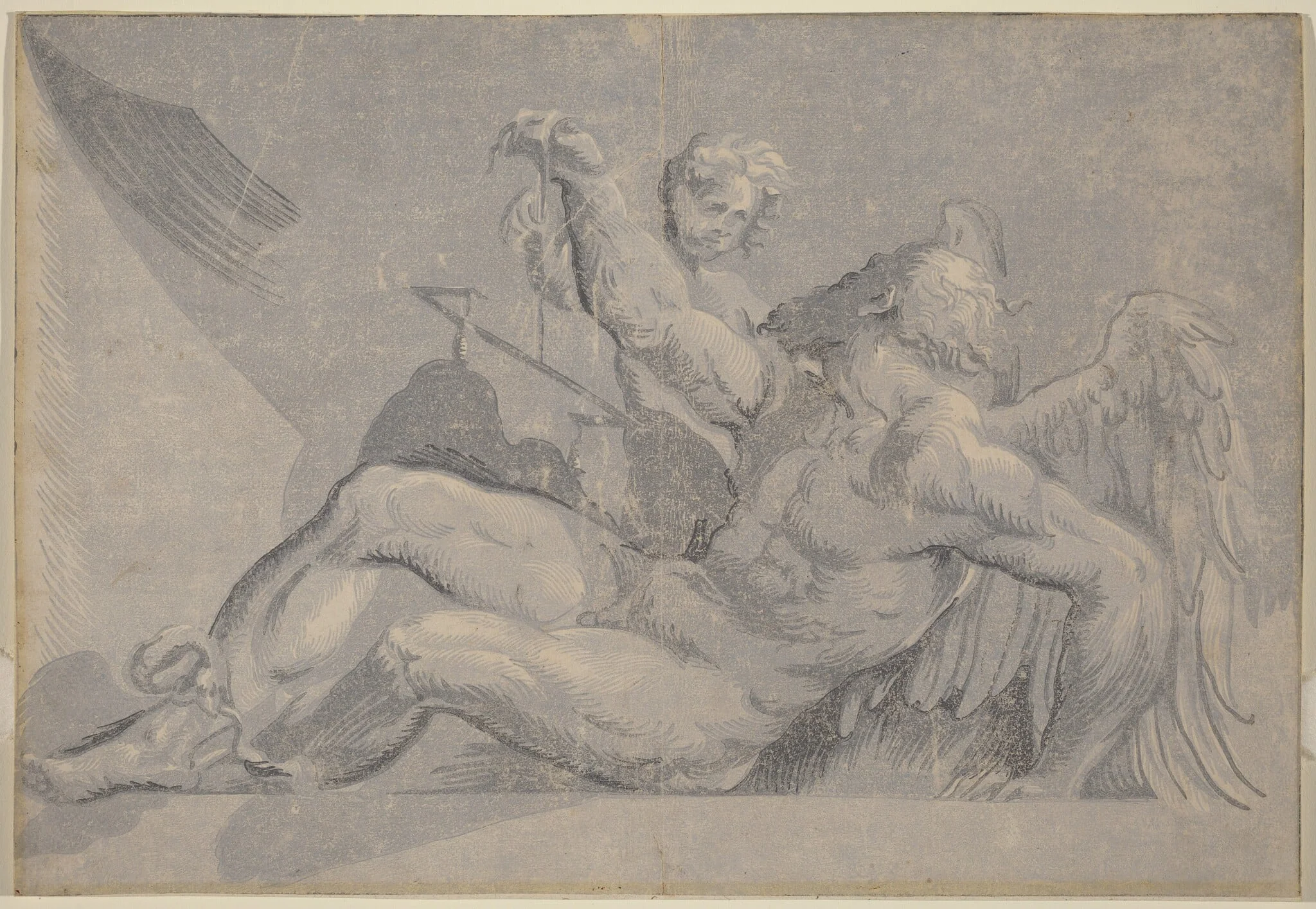 Saturn, by Giuseppe Nicolo Vicentino, ink, 1528