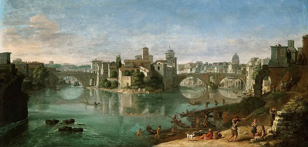 View of Tiber in Rome