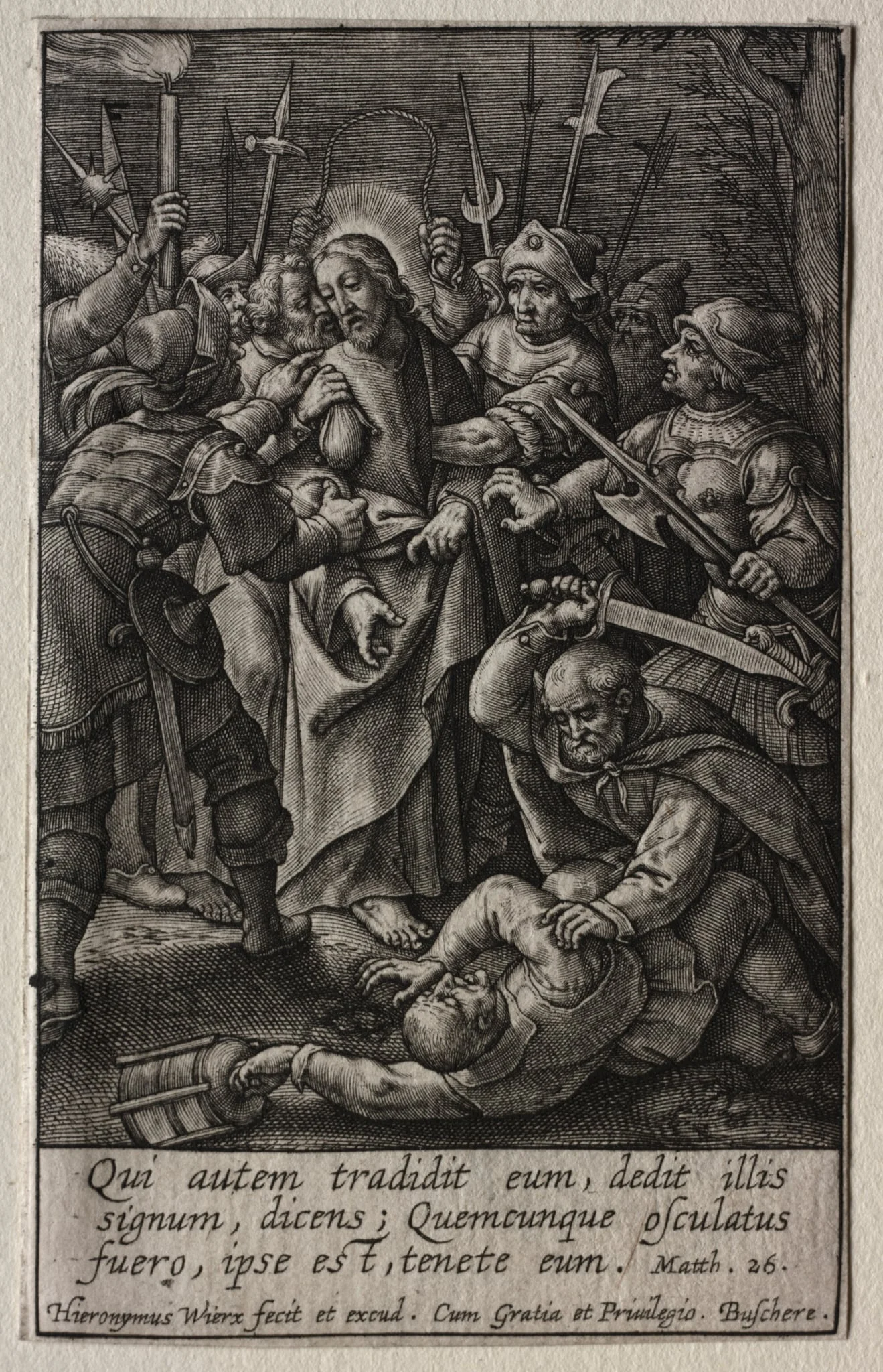 The Passion: The Betrayal of Christ, by Hieronymus Wierix, 1619