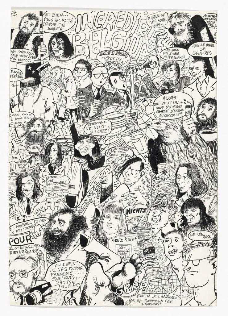 Untitled, by Jacques Charlier, graphite, 1974