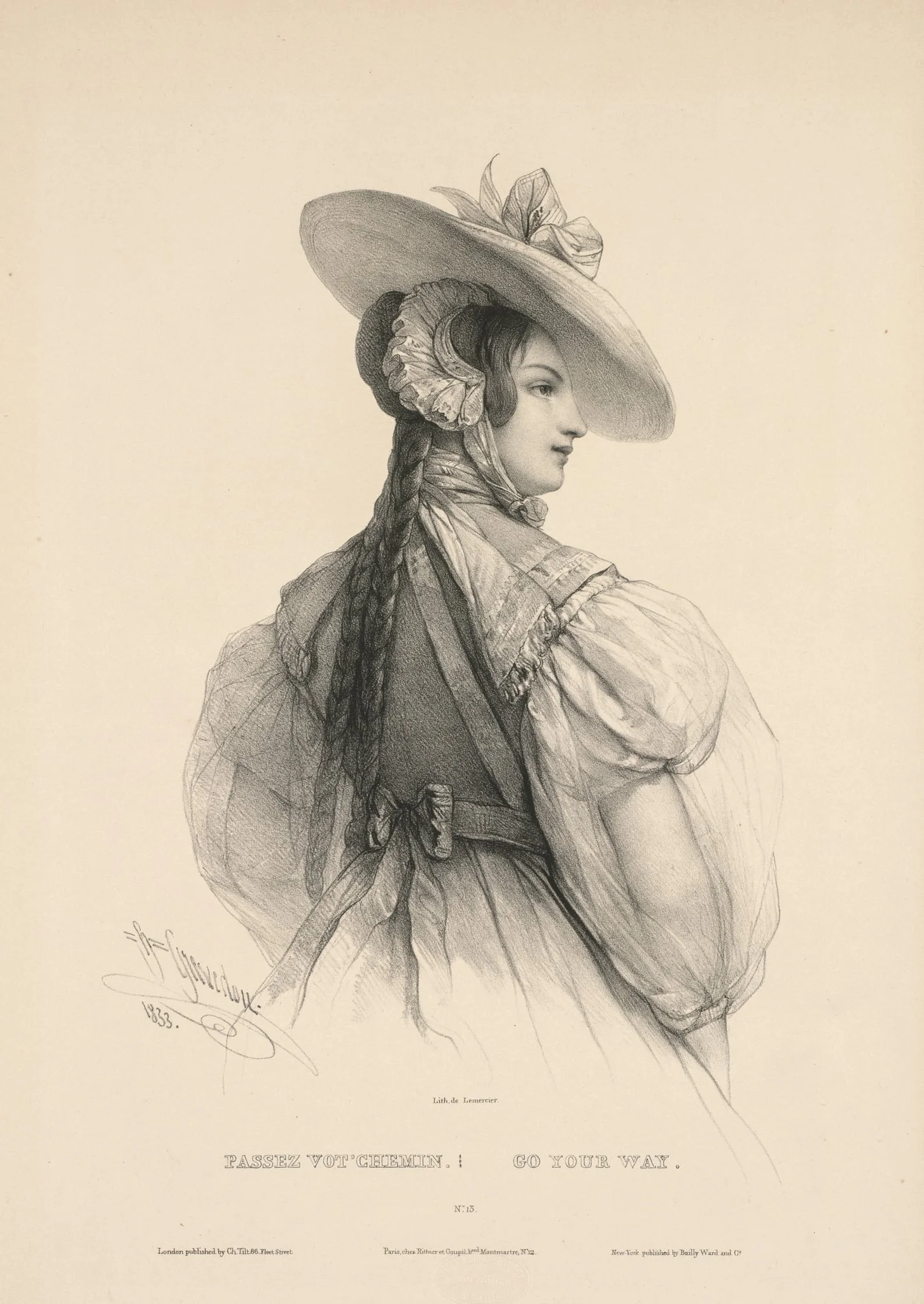 Go Your Way (Passez Vot'Chemin), by Henri Grevedon, 1833