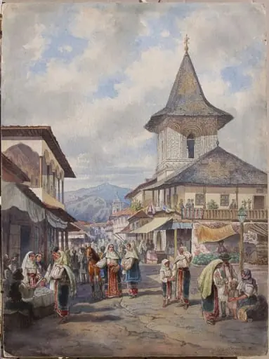 Târg la Câmpulung (Muscel)