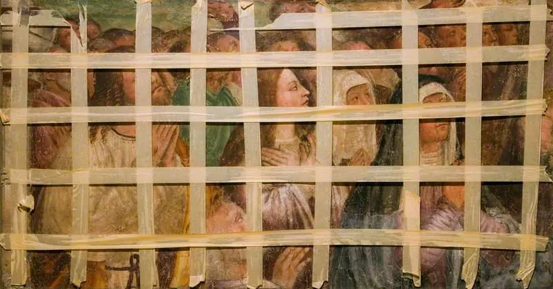 The Virgin, Apostles and Saints