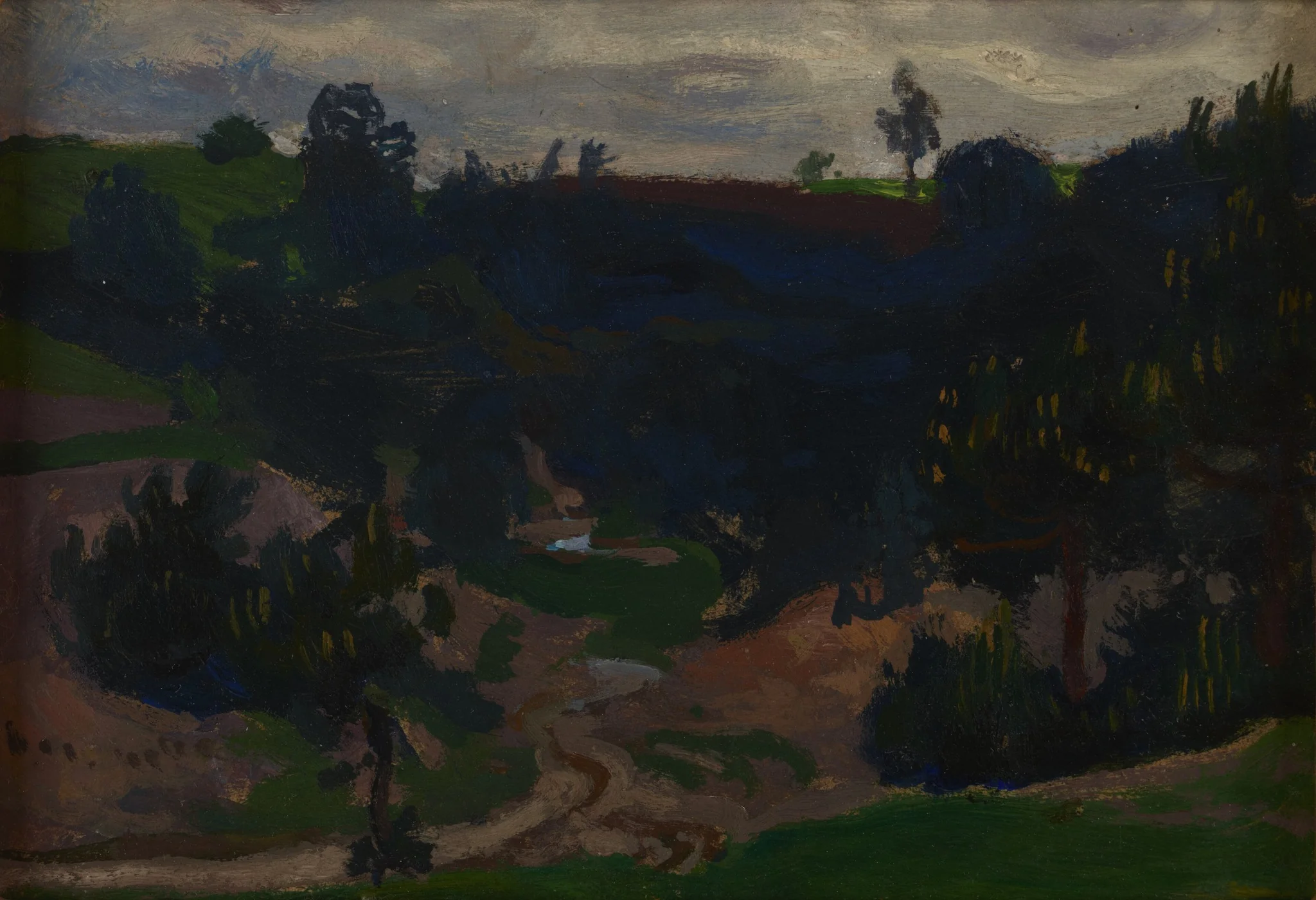 Pine-Trees, by Jan Stanisławski, oil, 1905