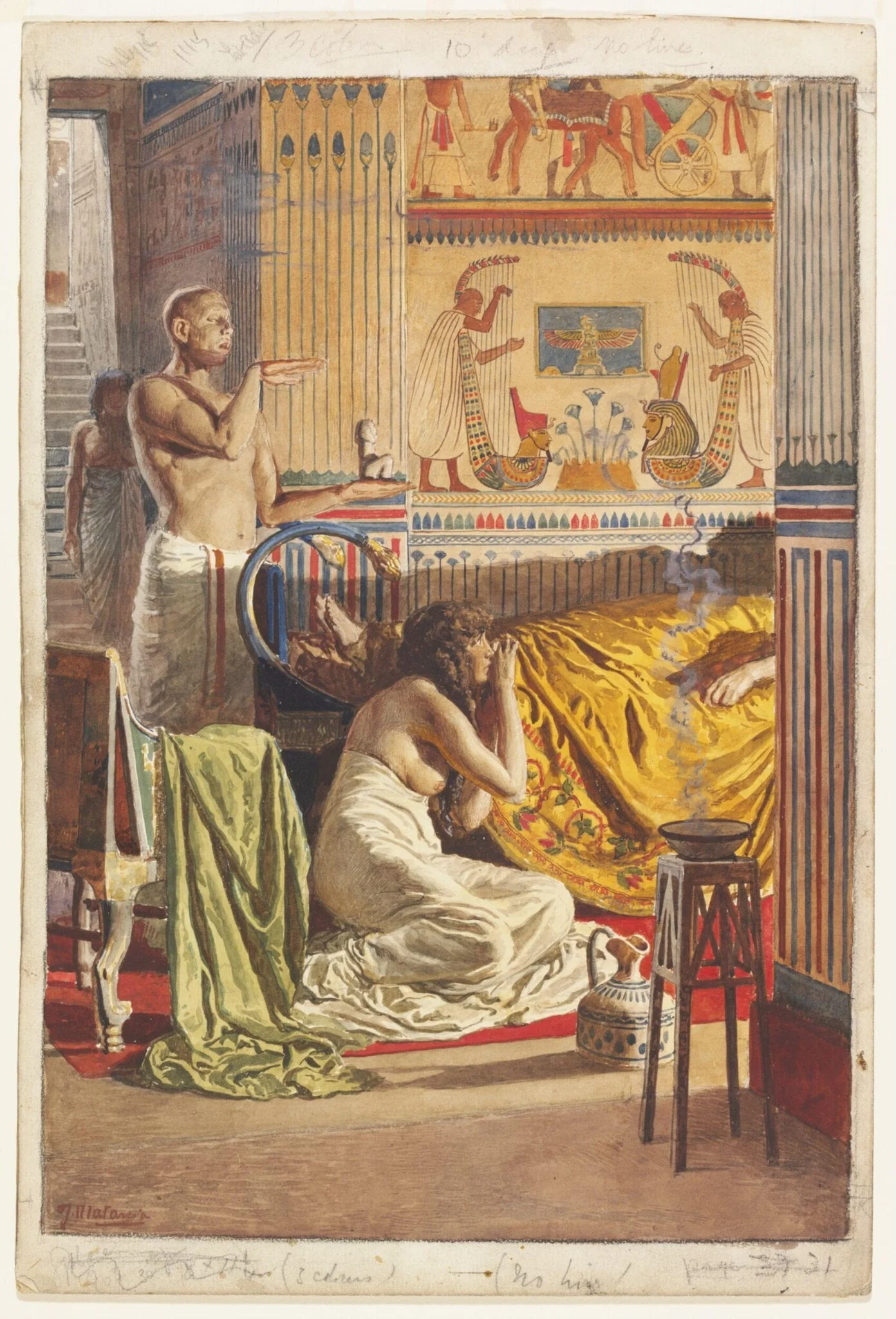 The Exorcist, by Fortunino Matania, watercolor, 1923