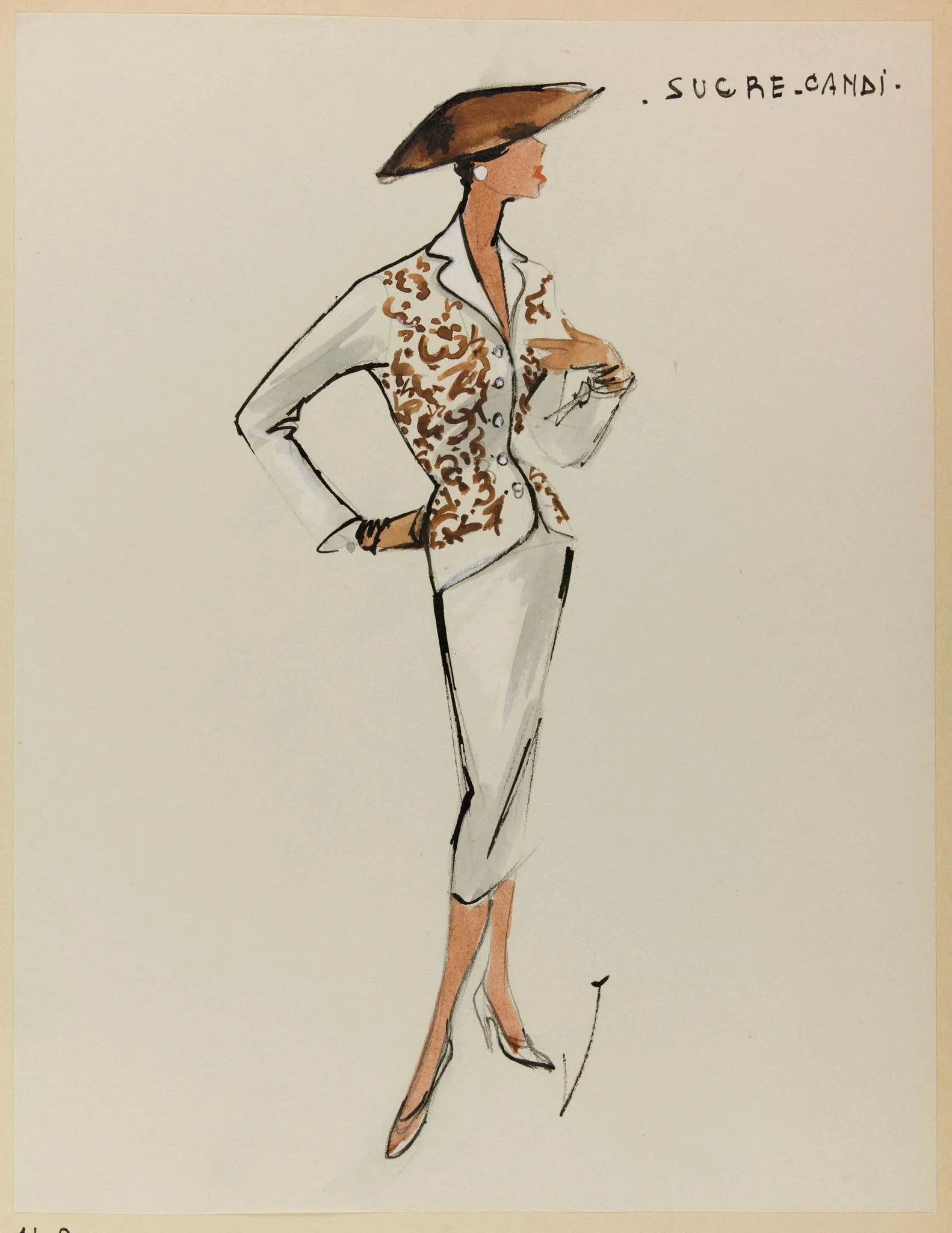 Sucre candi, by Carven, 1953