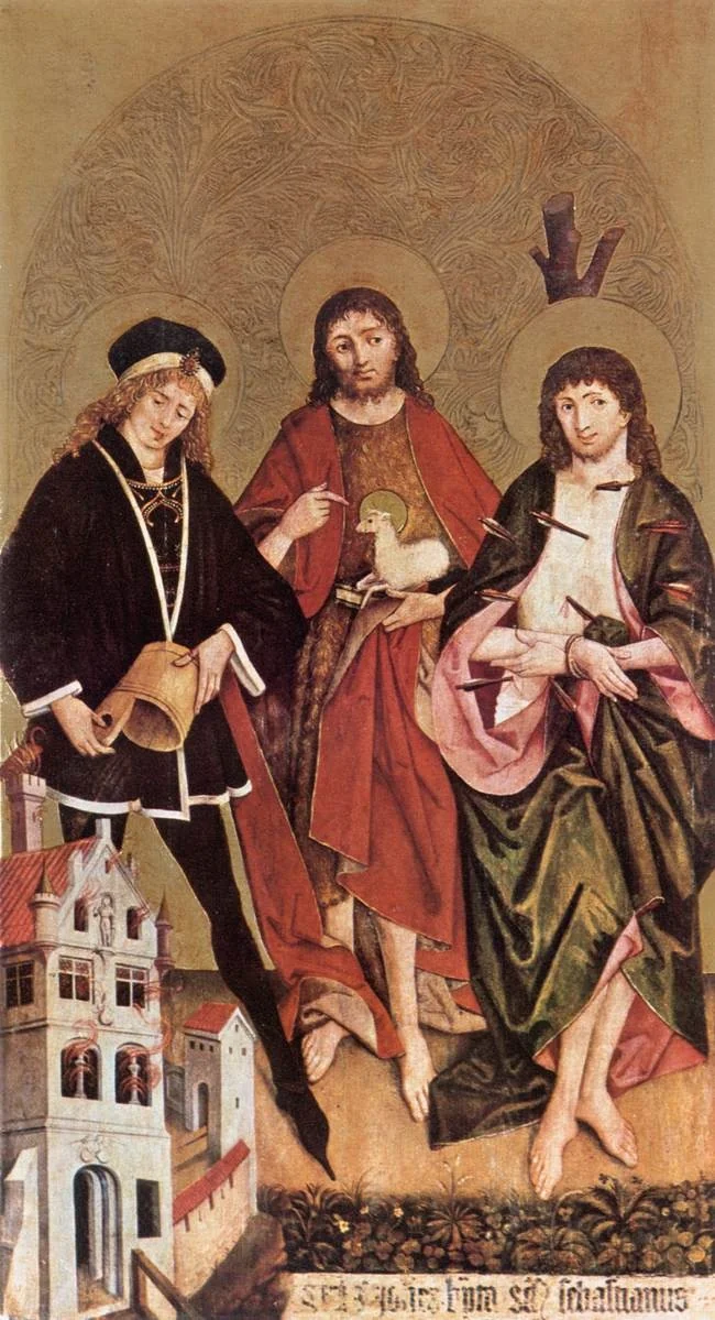Saint Florian, Saint John the Baptist and Saint Sebastian