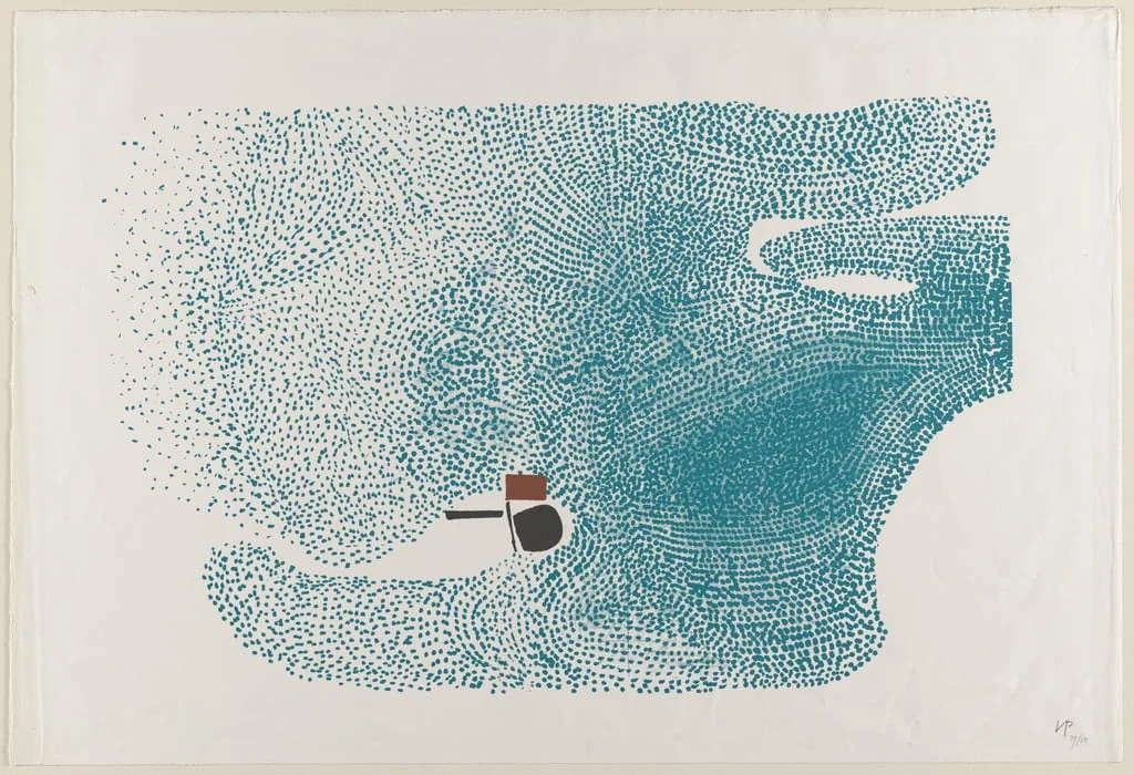 Untitled, by Victor Pasmore, ink, 1964