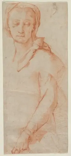 Half-Length Figure Study of a Woman