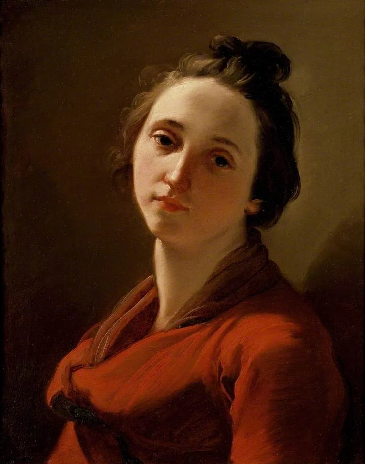 Head of a young Woman, by Ubaldo Gandolfi, oil, 1788