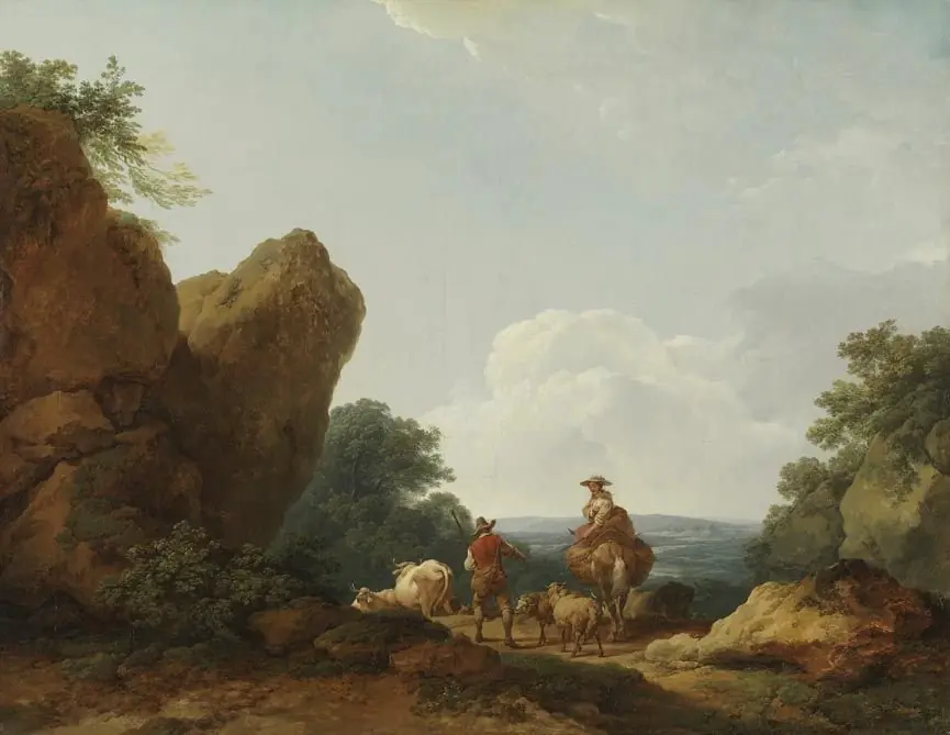 Landscape with Herdsmen at the Top of a Pass