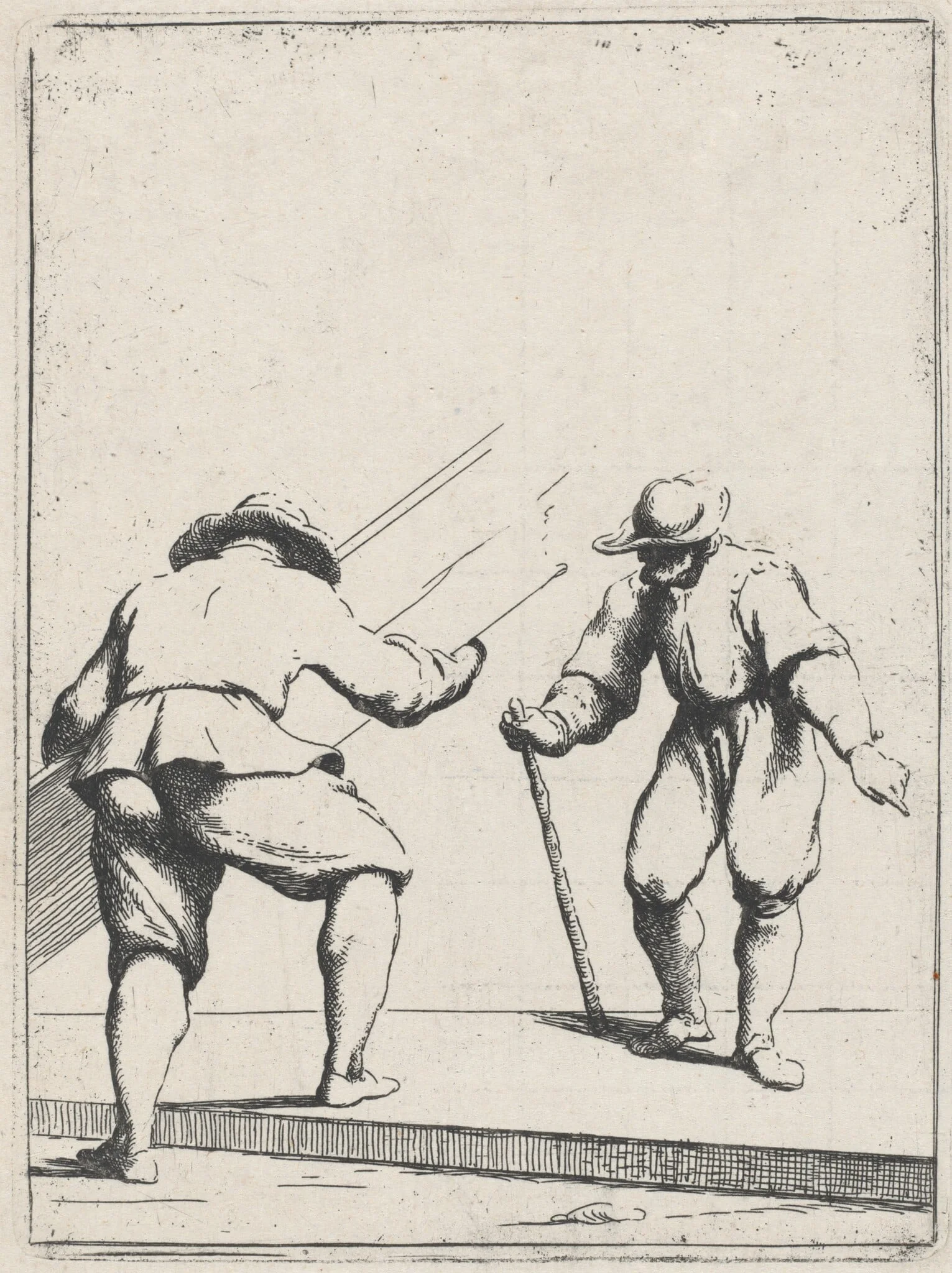Carpenter, by Giuseppe Maria Crespi, ink, 1687