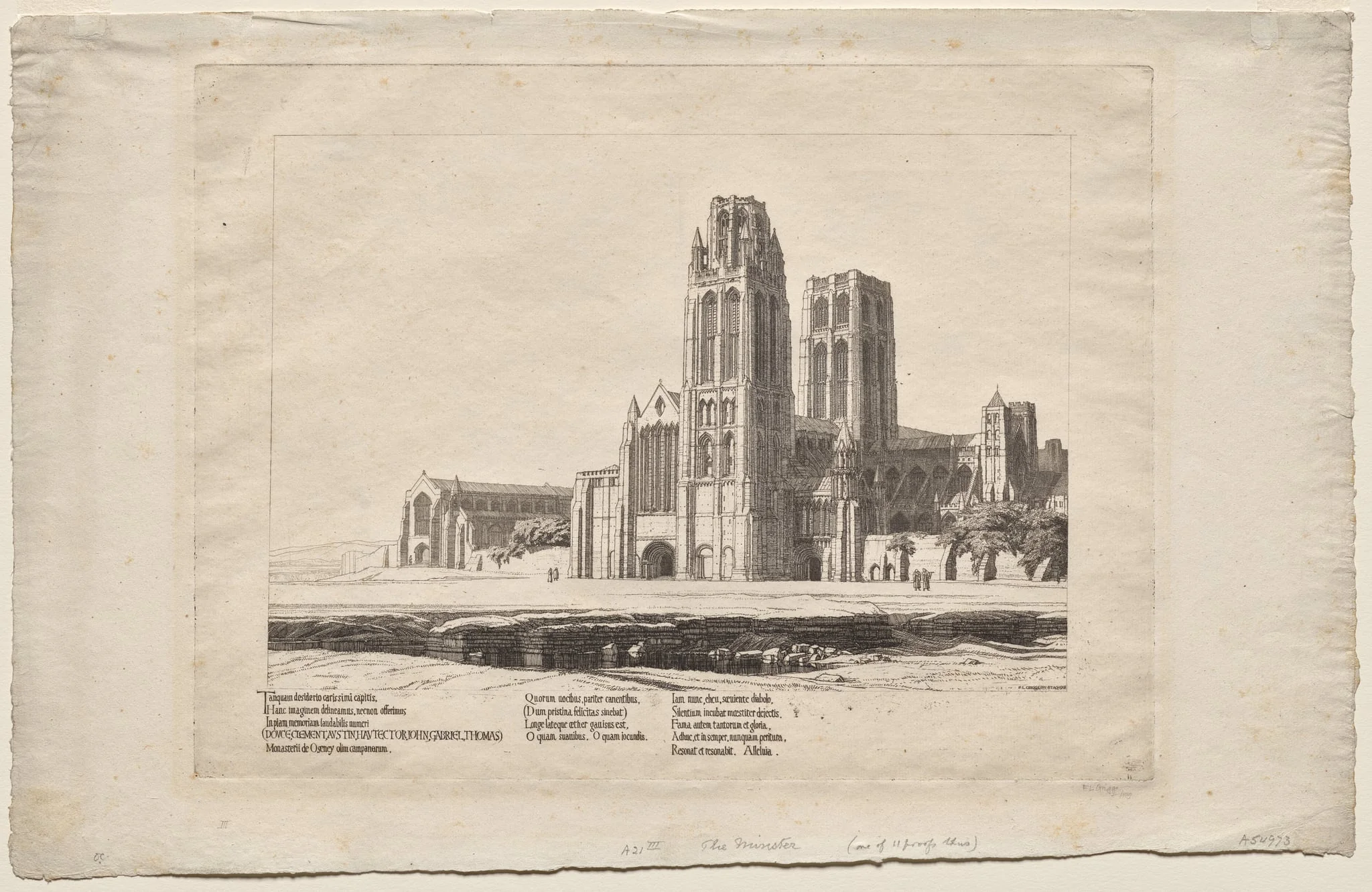 The Minster, by Frederick Landseer Maur Griggs, 1918