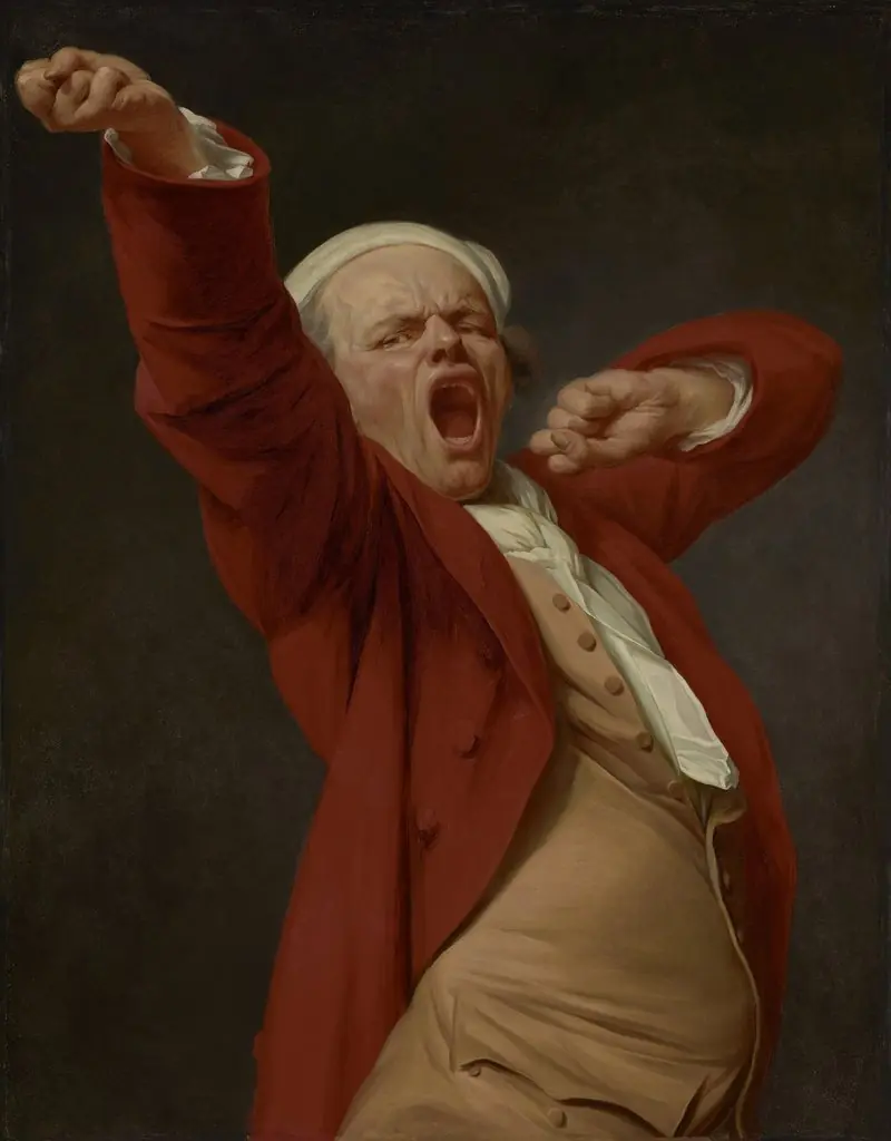 Self-Portrait, Yawning