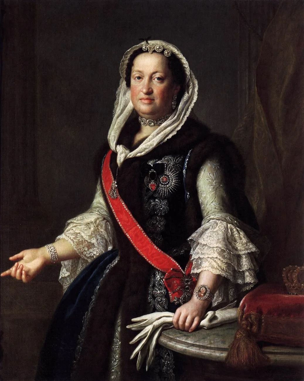 Porträt der Queen Maria Josepha (1699-1757), Wife of King Augustus III of Poland