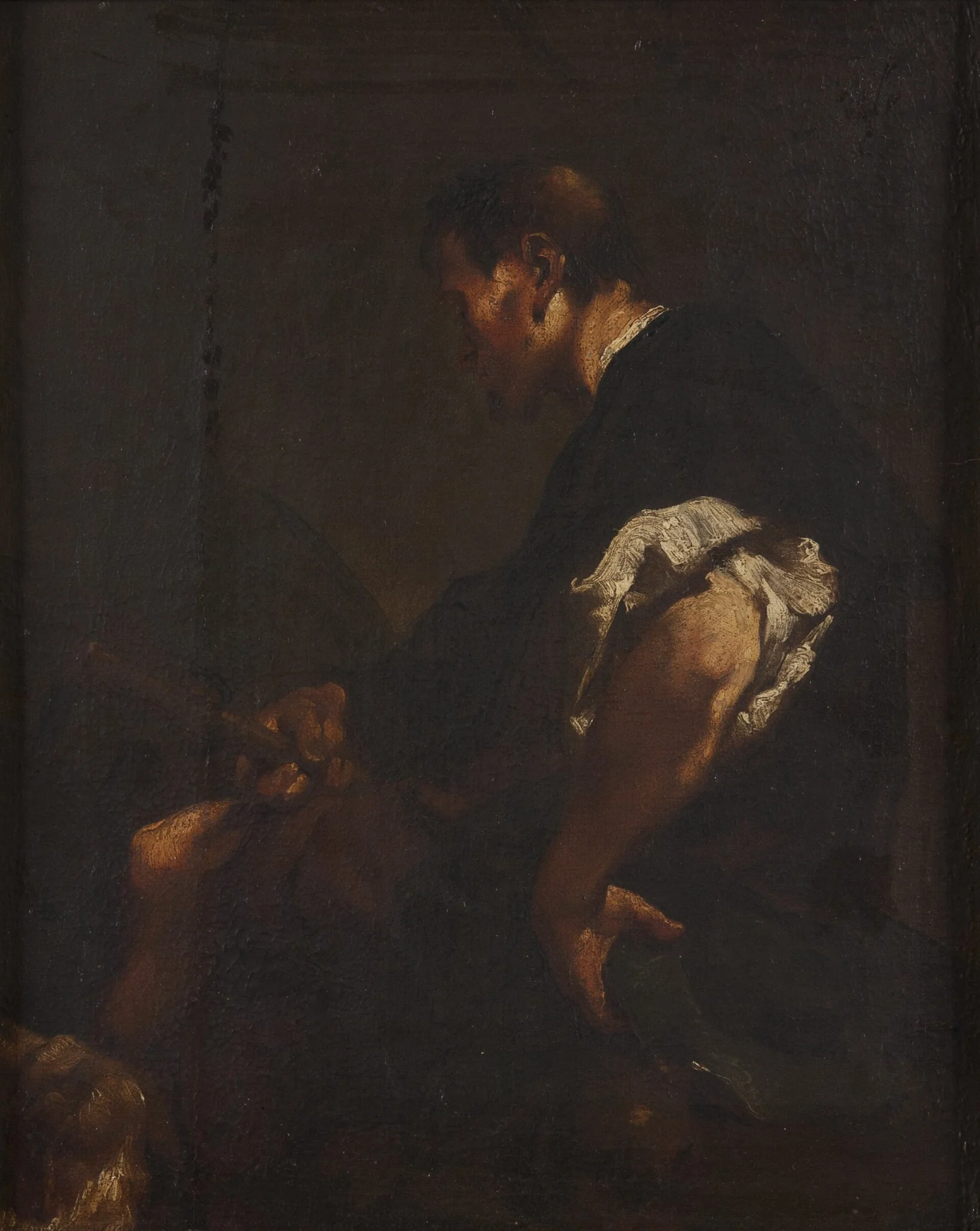St Rochus, by Unknown, oil